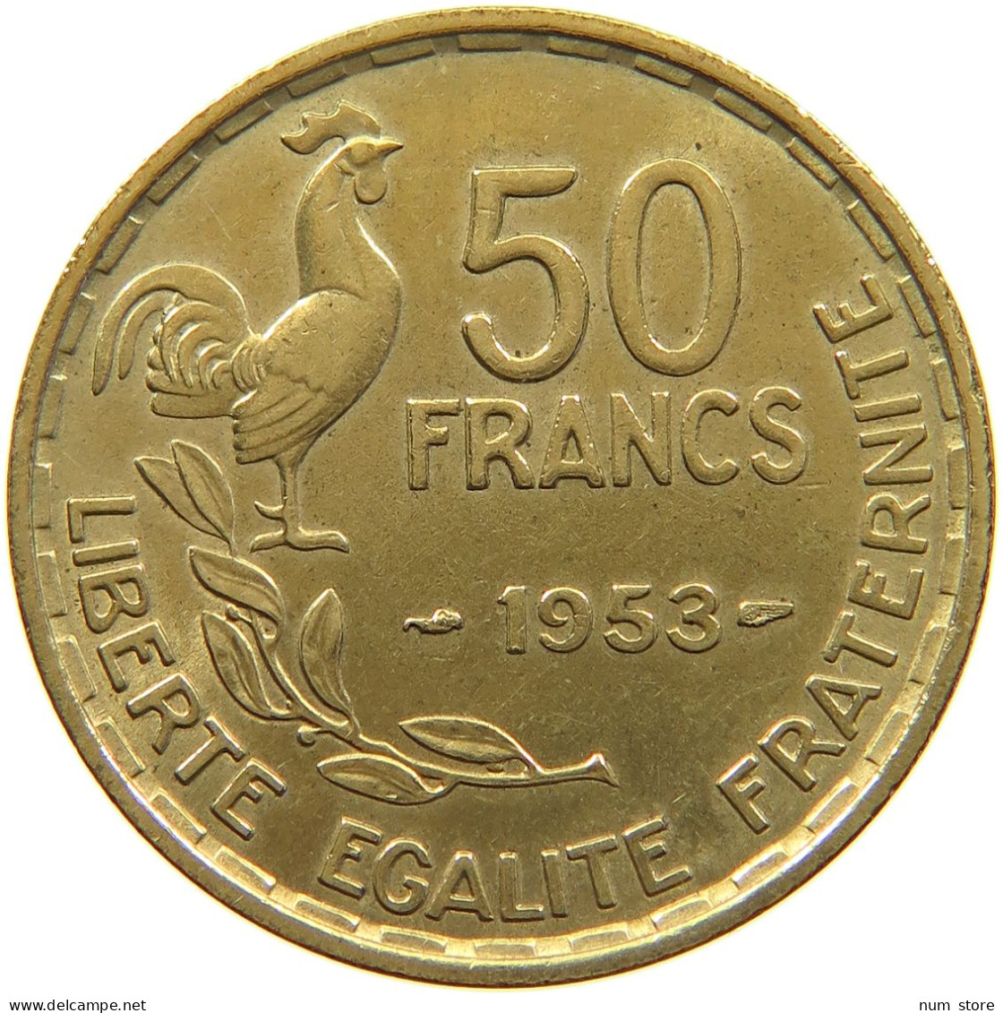 FRANCE 50 FRANCS 1953 #a074 0041 - 50 Francs