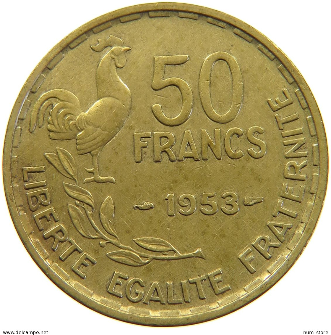 FRANCE 50 FRANCS 1953 #a060 0029 - 50 Francs