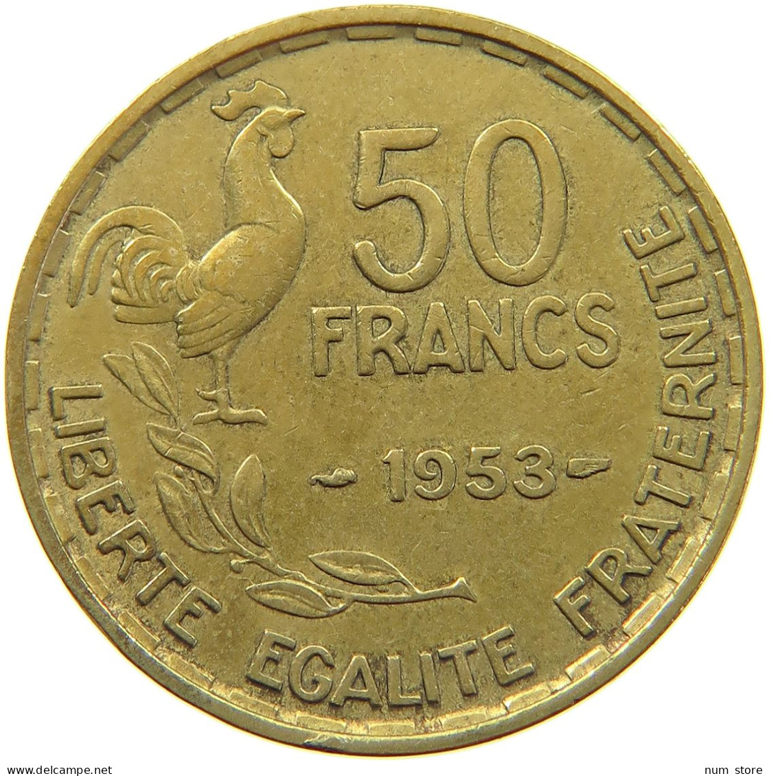 FRANCE 50 FRANCS 1953 #a019 0497 - 50 Francs