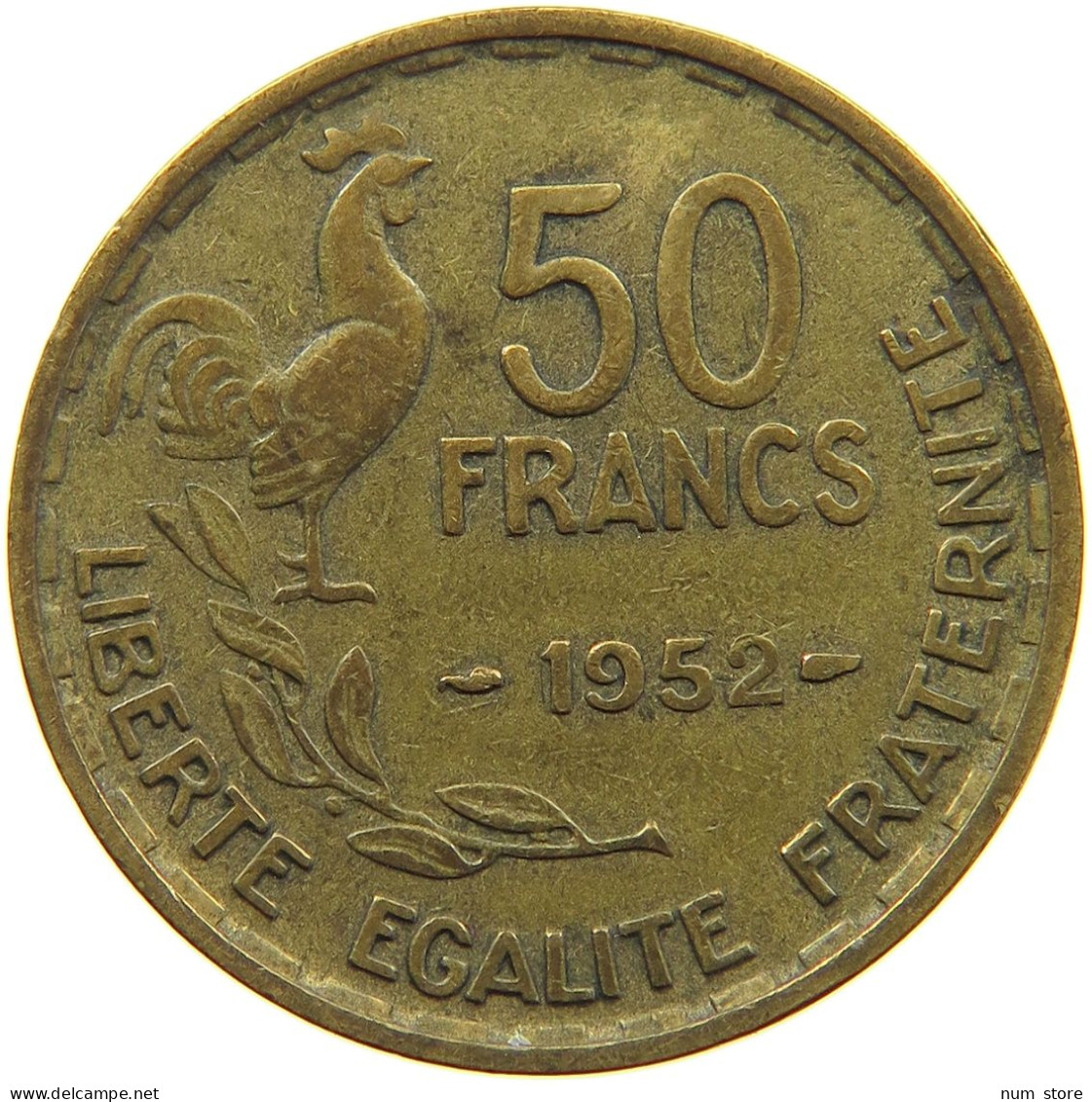 FRANCE 50 FRANCS 1952 #a093 0749 - 50 Francs