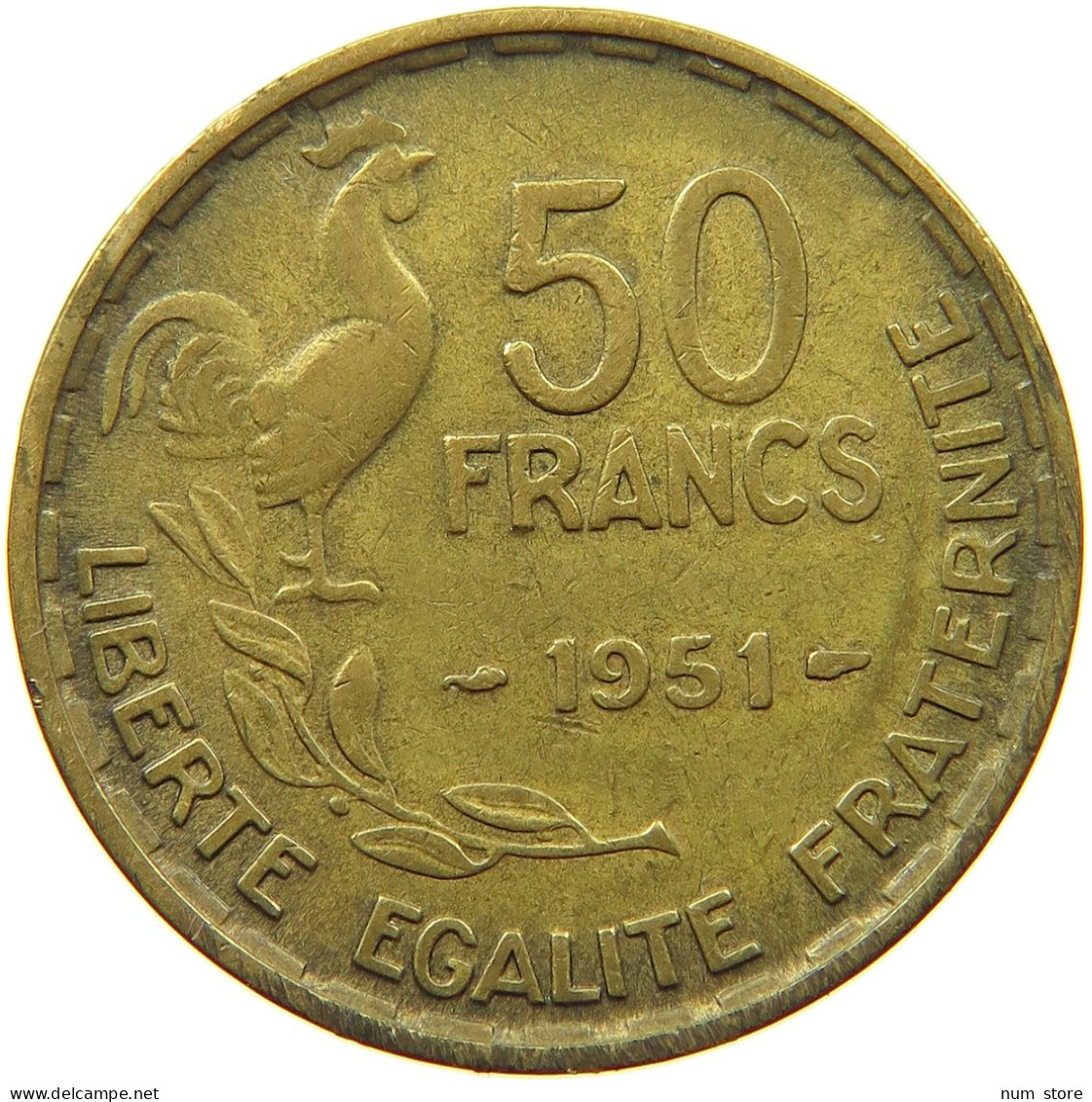 FRANCE 50 FRANCS 1951 #s073 0543 - 50 Francs