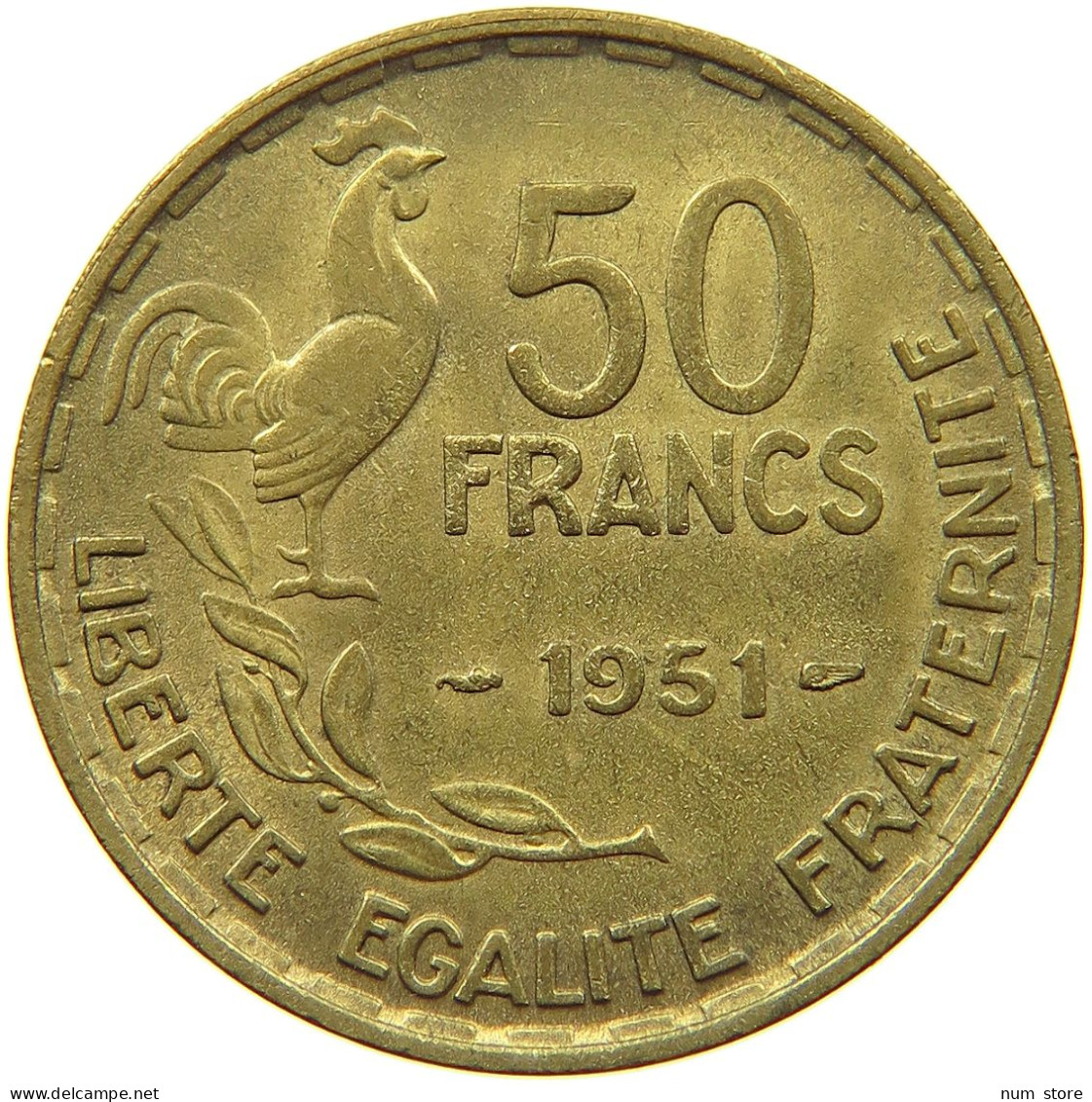 FRANCE 50 FRANCS 1951 #s073 0541 - 50 Francs