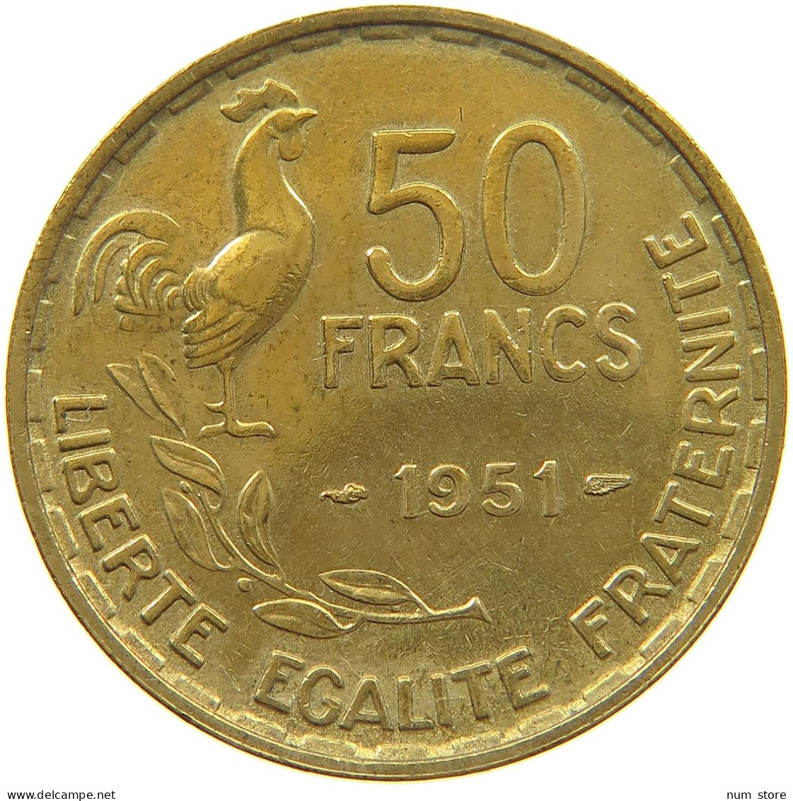 FRANCE 50 FRANCS 1951 #c075 0421 - 50 Francs