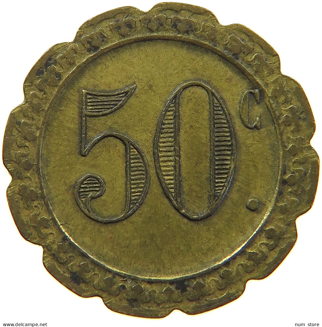 FRANCE 50 CENTIMES EMERGENCY #s024 0229 - 50 Centimes