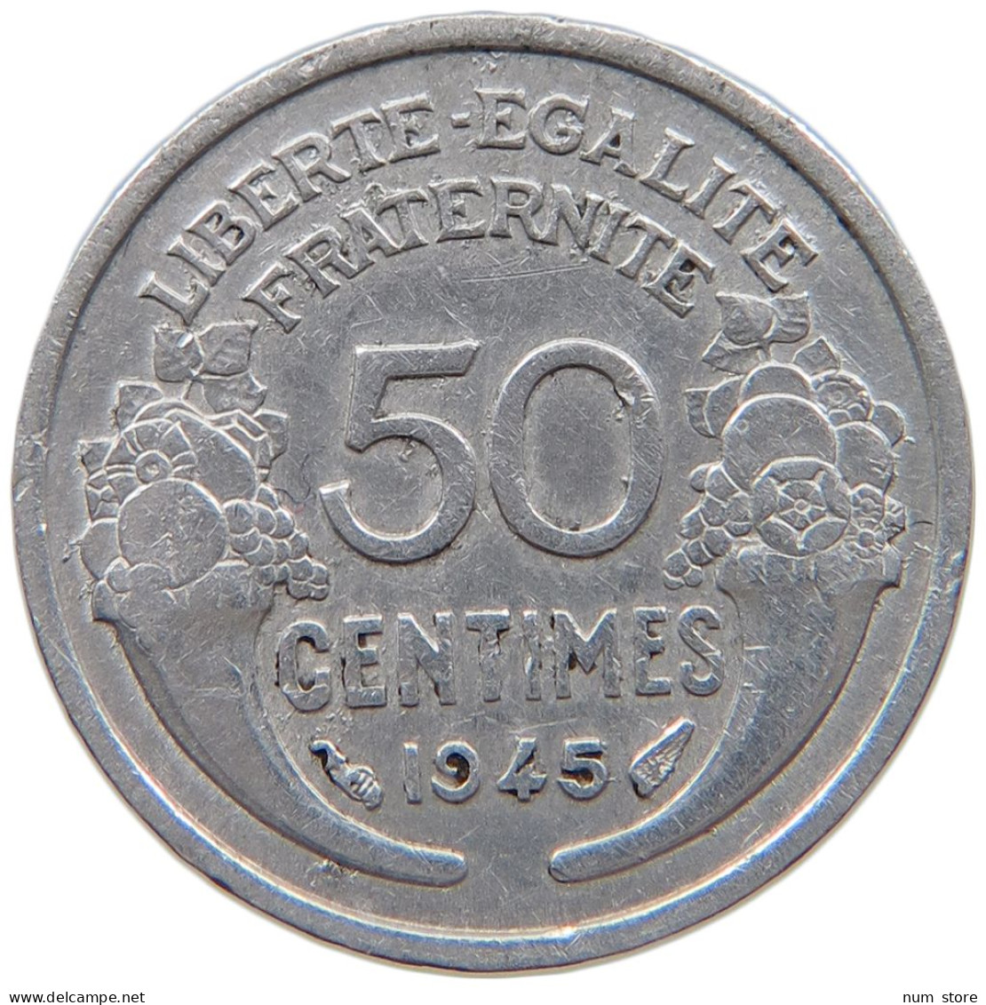 FRANCE 50 CENTIMES 1945 #a060 0223 - 50 Centimes