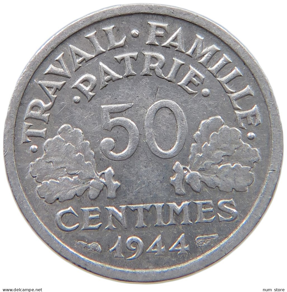 FRANCE 50 CENTIMES 1944 B #c040 0751 - 50 Centimes