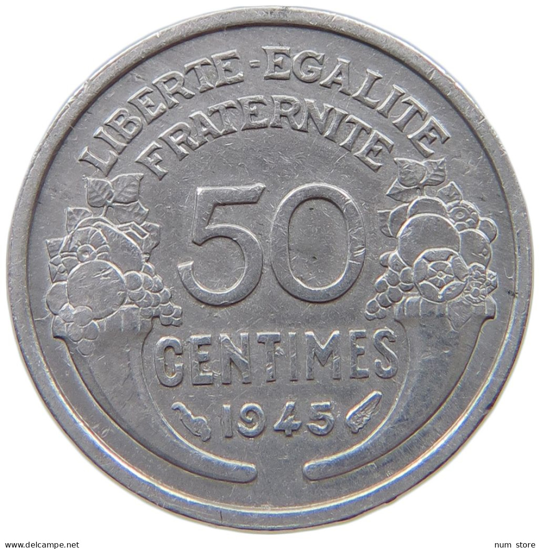 FRANCE 50 CENTIMES 1945 #a021 0671 - 50 Centimes