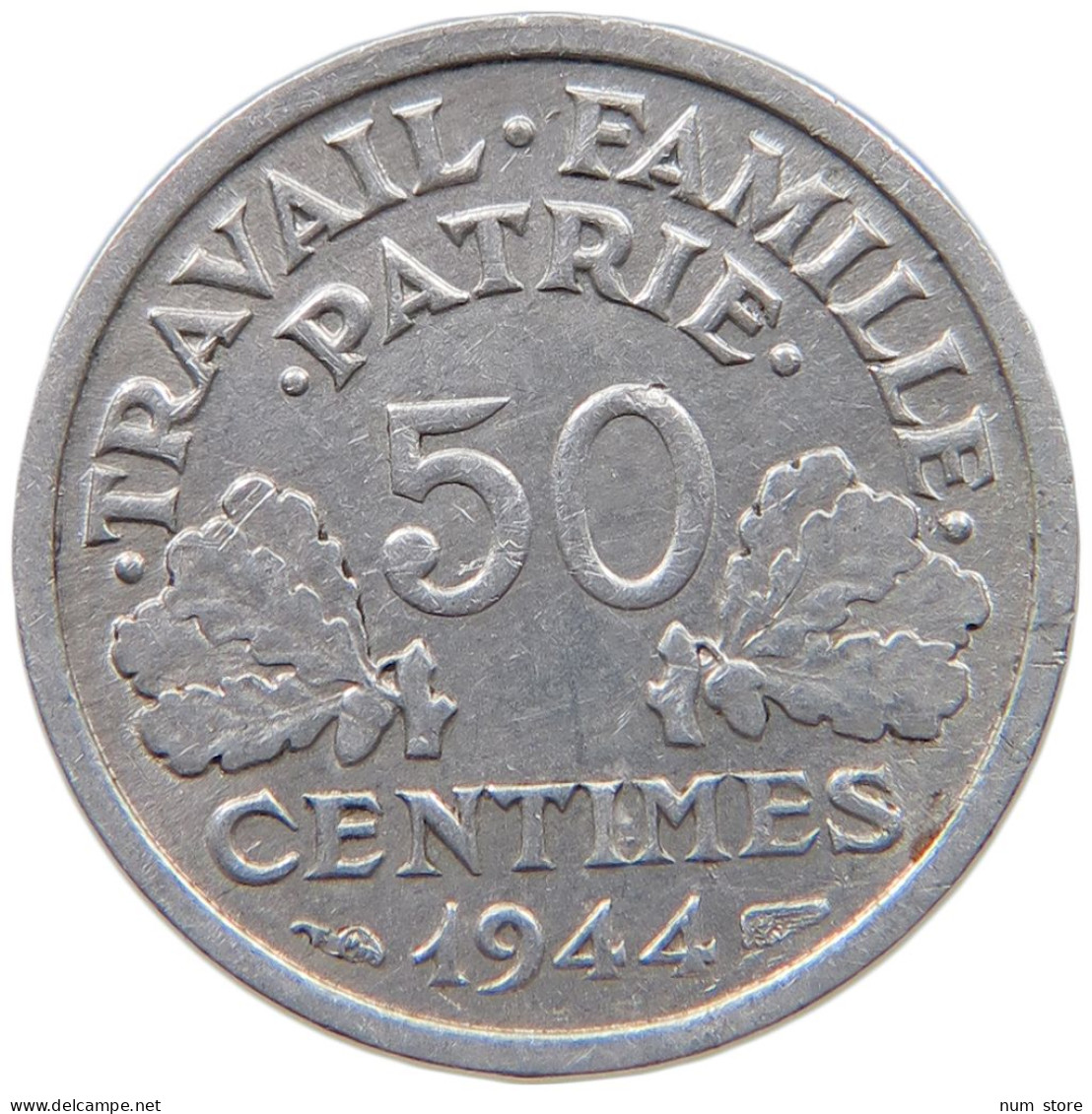 FRANCE 50 CENTIMES 1944 #c040 0753 - 50 Centimes
