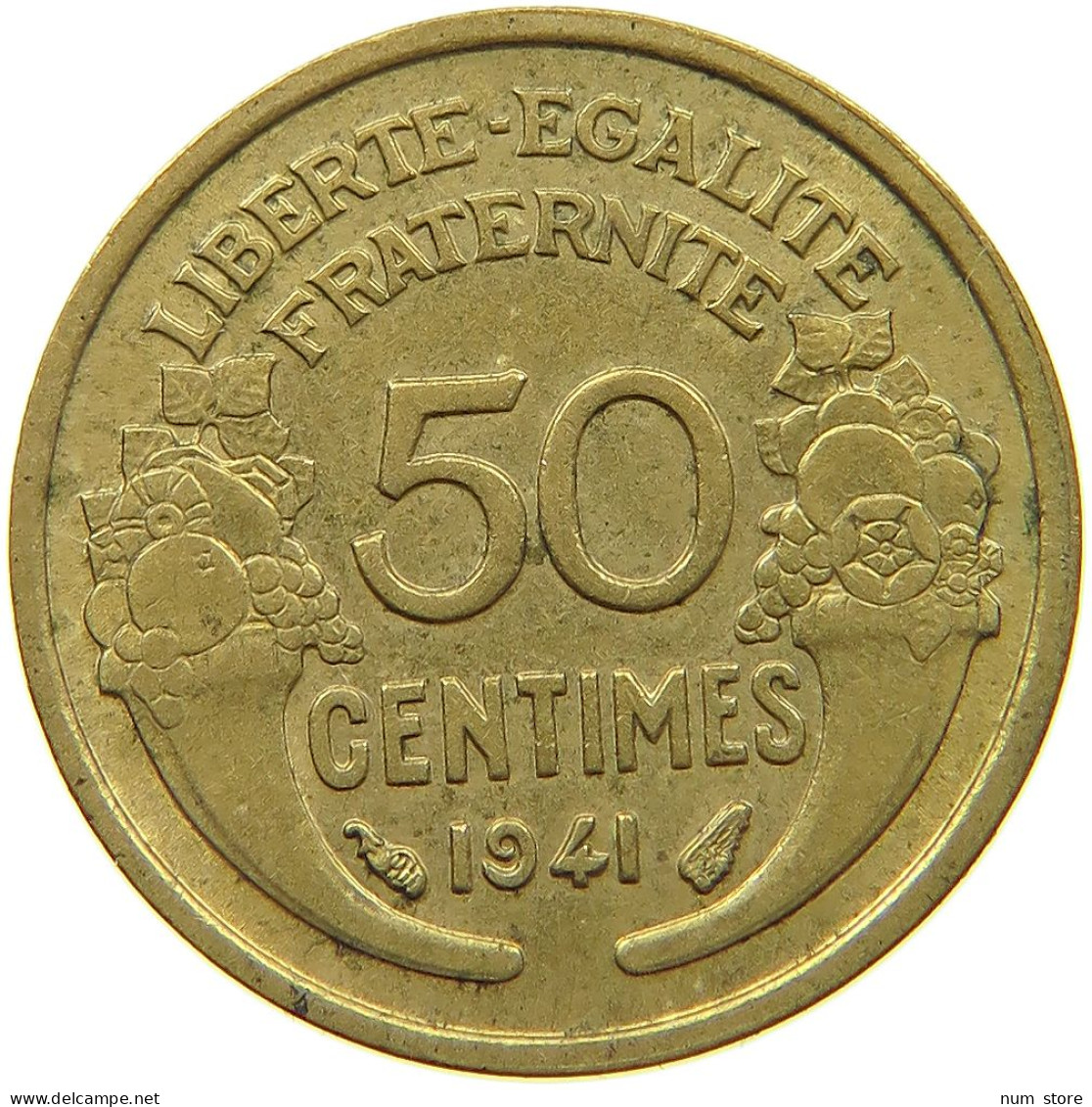 FRANCE 50 CENTIMES 1941 #s080 0383 - 50 Centimes