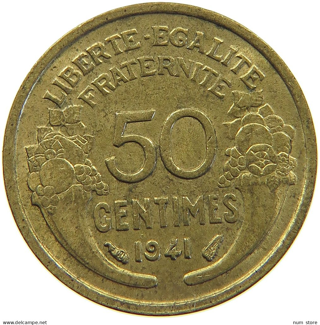 FRANCE 50 CENTIMES 1941 #c033 0165 - 50 Centimes