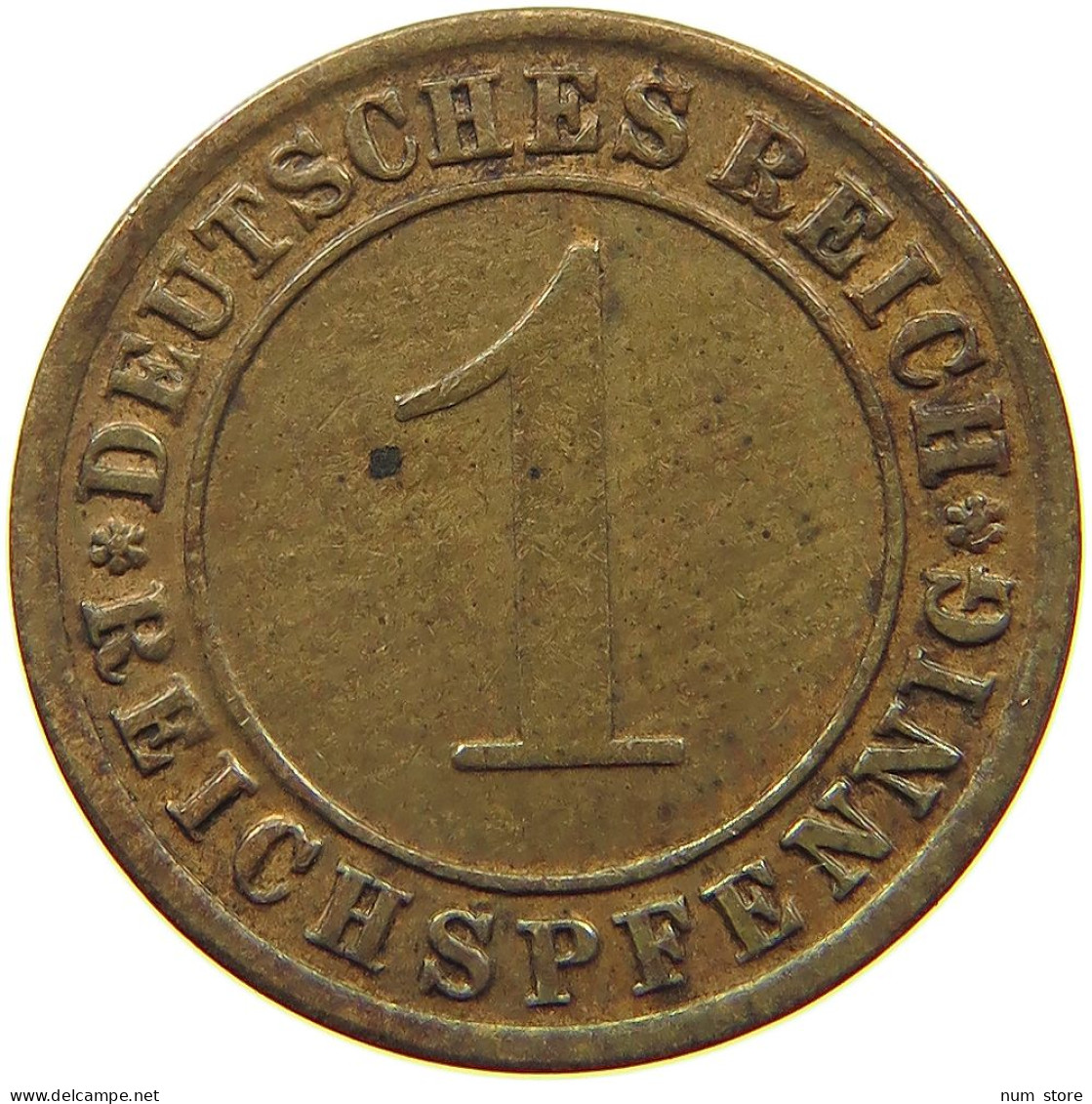 GERMANY WEIMAR 1 PFENNIG 1931 G #a085 1035 - 1 Rentenpfennig & 1 Reichspfennig