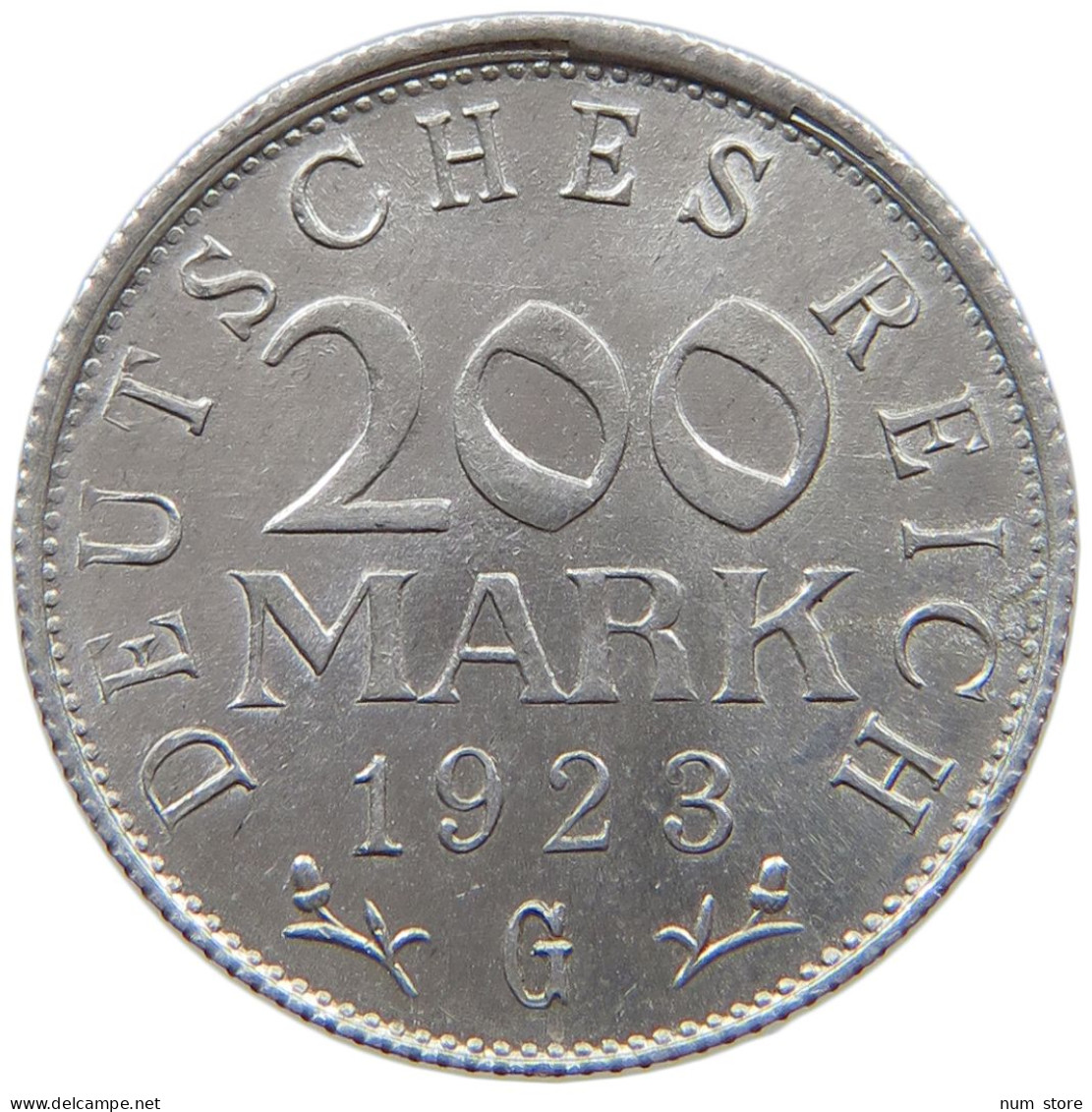 GERMANY WEIMAR 200 MARK 1923 G TOP #a070 0637 - 200 & 500 Mark