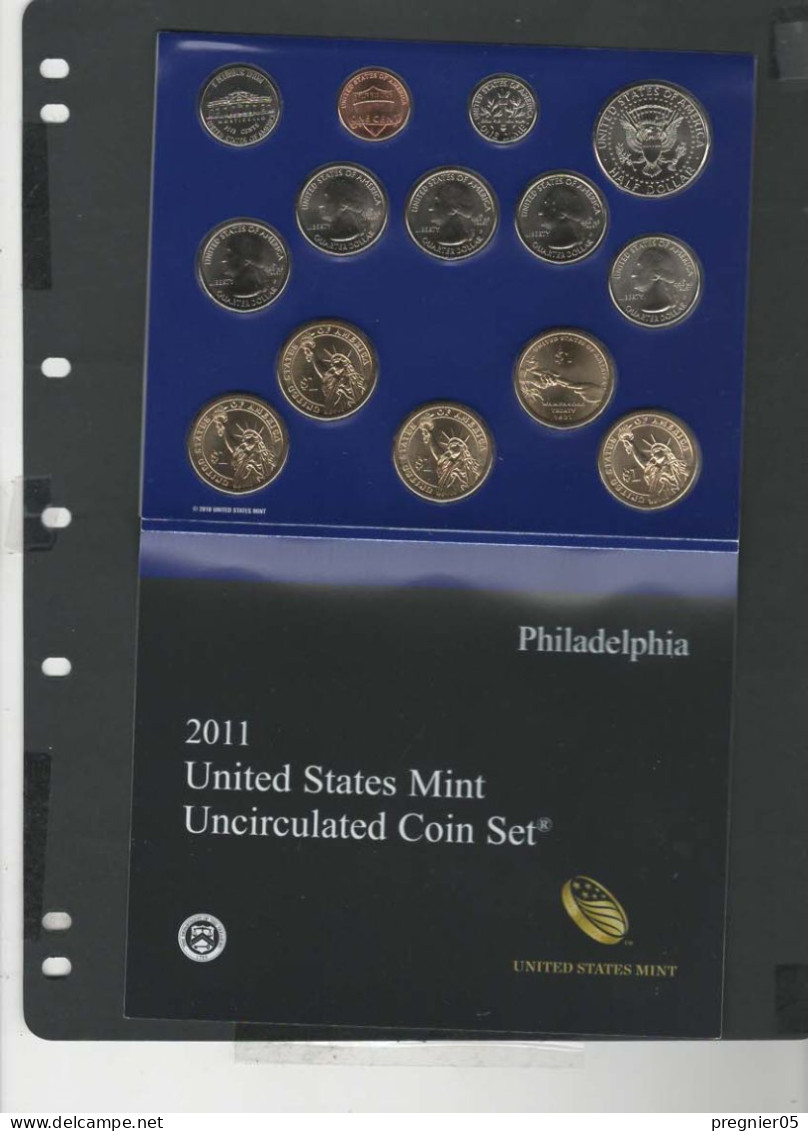 Baisse De Prix USA -  2 Blisters 28 Pièces Mint Uncirculated Série 2011 - Münzsets