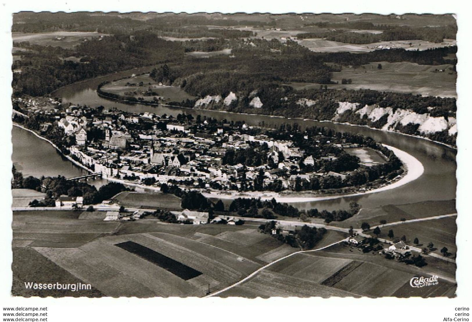 WASSERBURG  AM  INN:  FLUGAUFNAHME  -  PHOTO  -  KLEINFORMAT - Wasserburg (Inn)