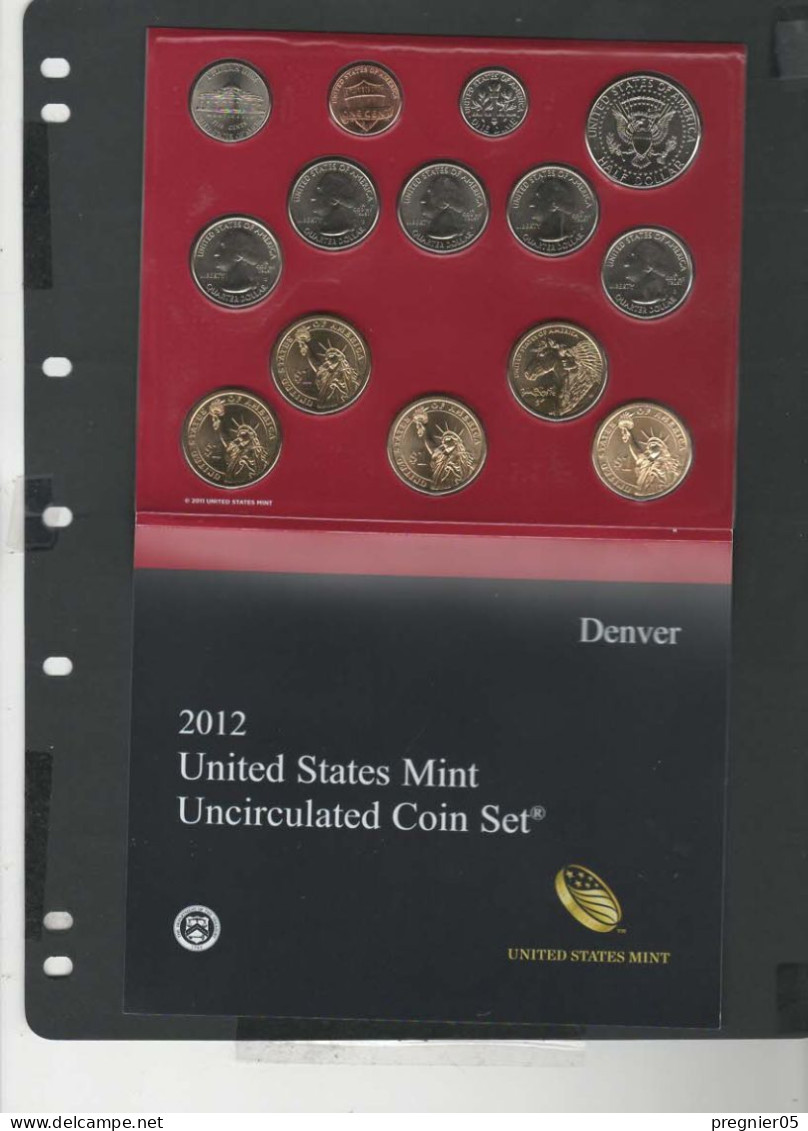 Baisse De Prix USA -  2 Blisters 28 Pièces Mint Uncirculated Série 2012 - Münzsets