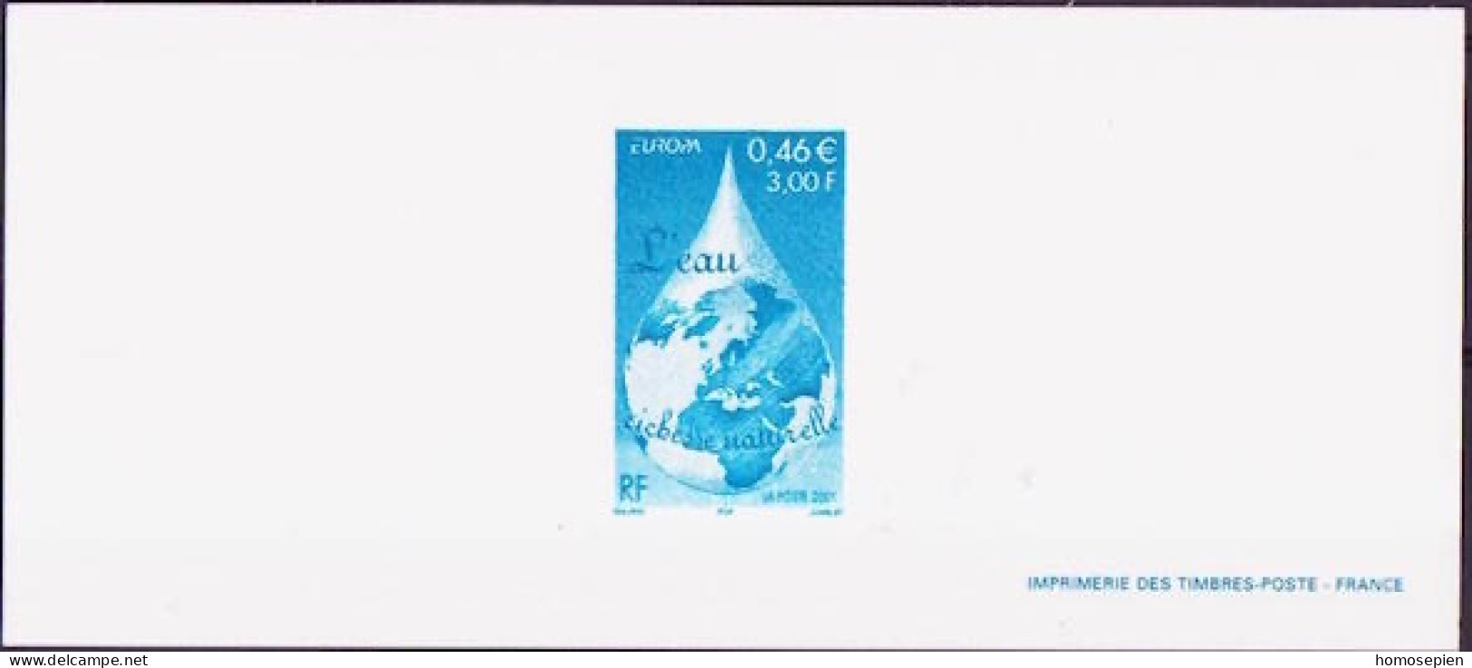 Europa CEPT 2001 France - Frankreich Y&T N°EL3388 - Michel N°DP3528 *** - 0,46€ EUROPA - 2001