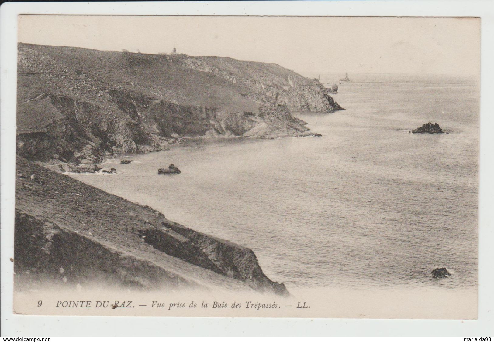 PLOGOFF - FINISTERE - LA POINTE DU RAZ - VUE PRISE DE LA BAIE DES TREPASSES - Plogoff