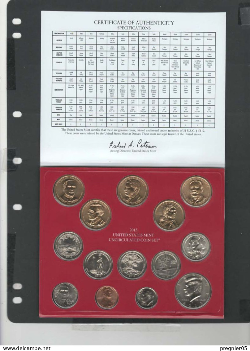 Baisse De Prix USA -  2 Blisters 28 Pièces Mint Uncirculated Série 2013 - Mint Sets