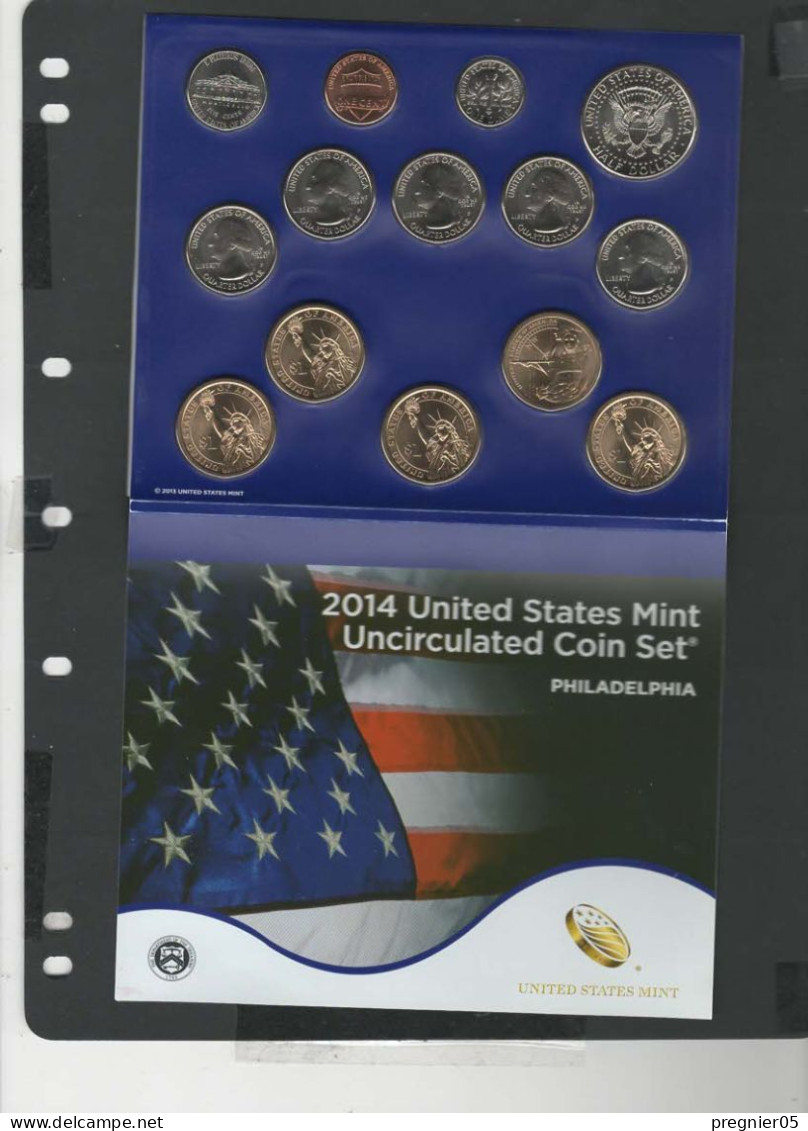 Baisse De Prix USA -  2 Blisters 28 Pièces Mint Uncirculated Série 2014 - Münzsets