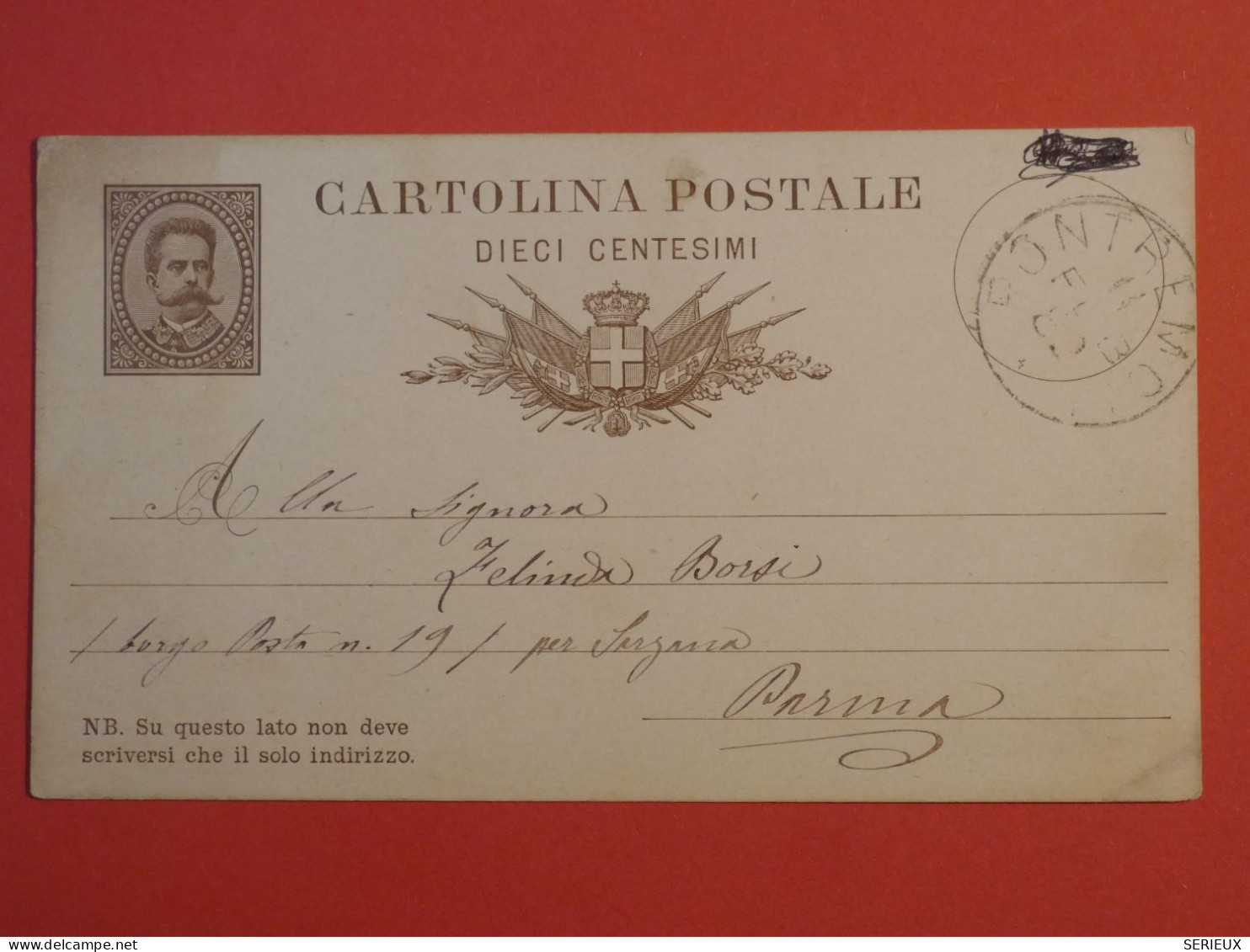DE 7 ITALIA  BELLE CARTE ENTIER  1864  PONTREMOTI A PARMA  +AFF. PLAISANT ++ - Interi Postali