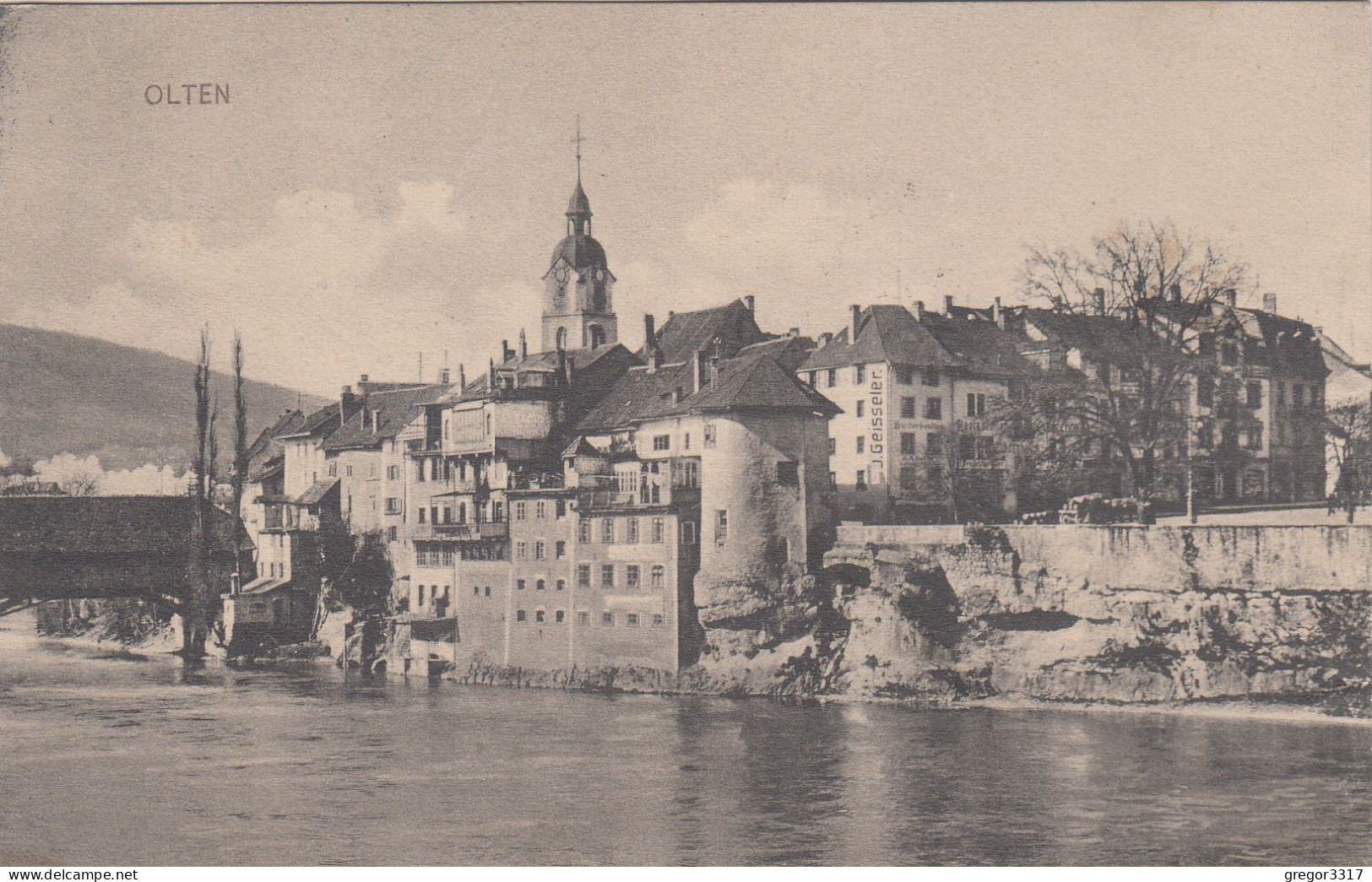 D7127) OLTEN - Schöne Ansicht Vom Waser Auf Stadt ALT ! 1914 - Olten