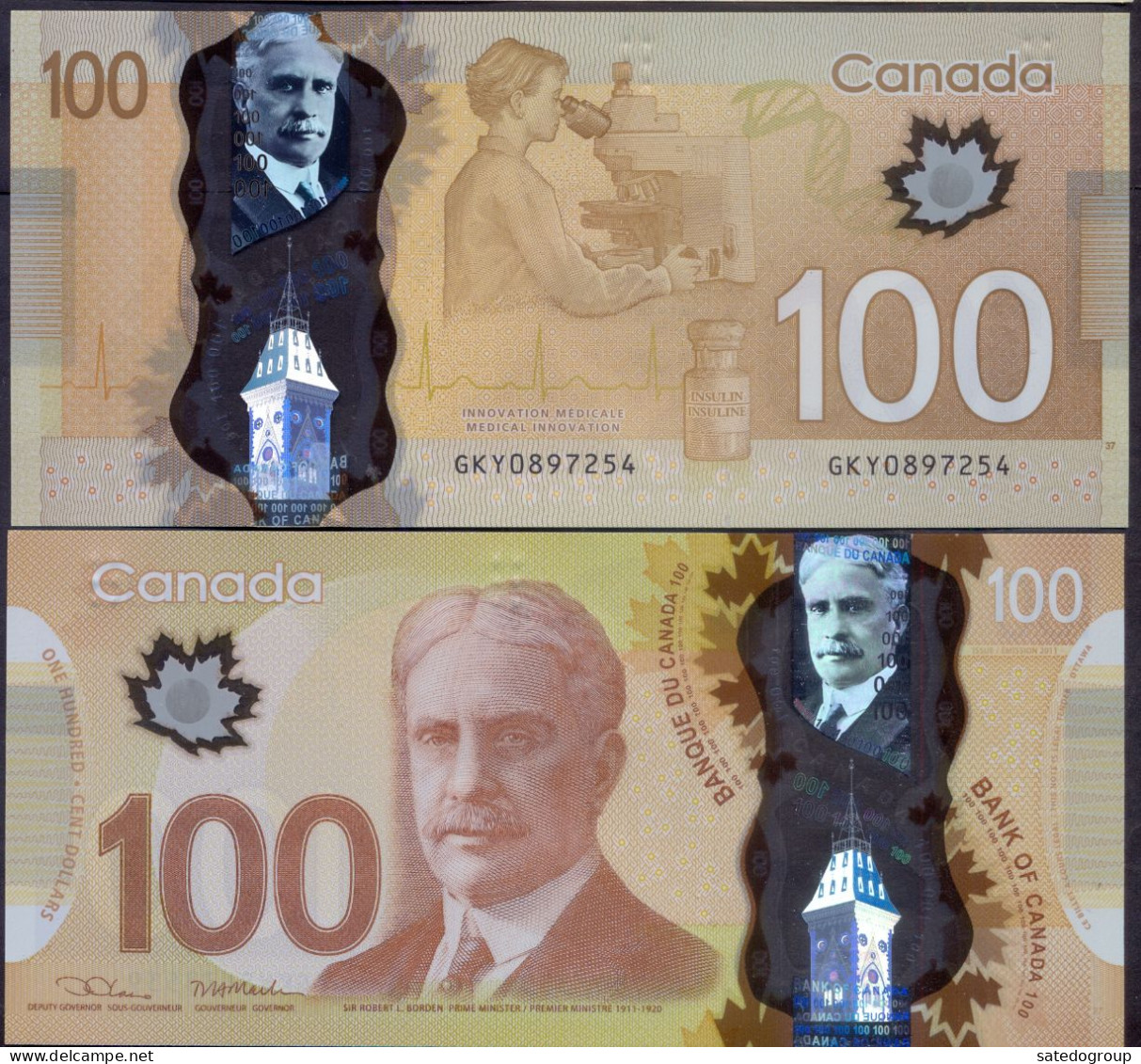 Canada 100 Dollars 2011 UNC P- 110d Polymer - Canada