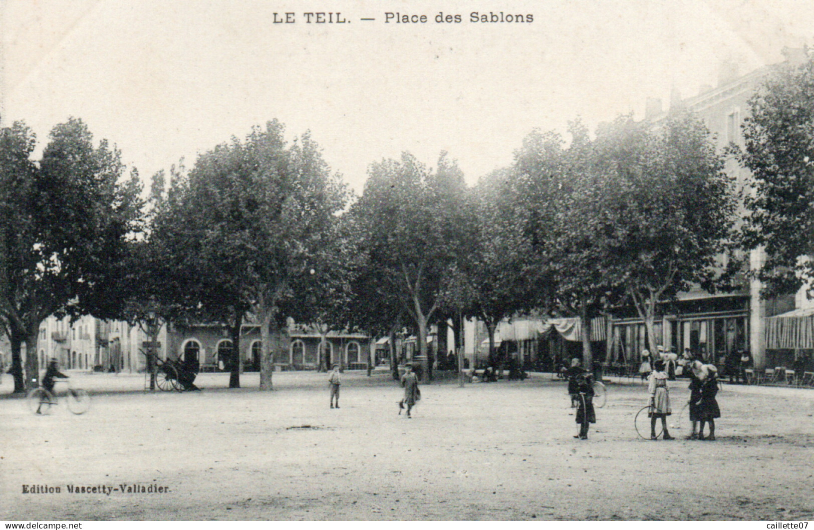 07 Ardèche LE TEIL Place Des Sablons - Le Teil