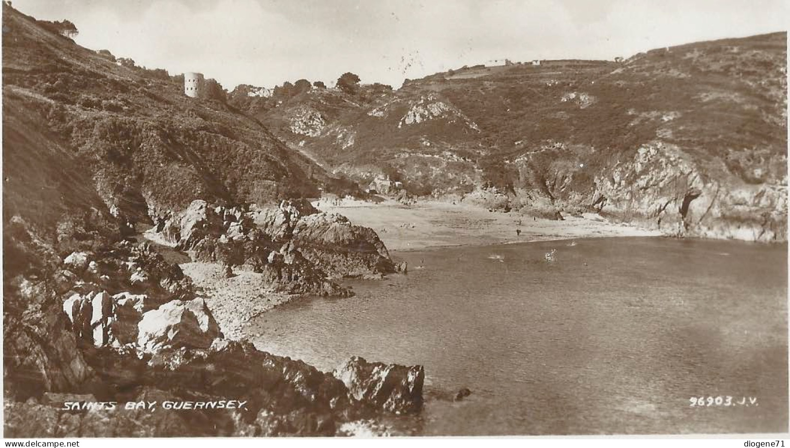 Guernsey Saints Bay Valentine's Post Card - Guernsey