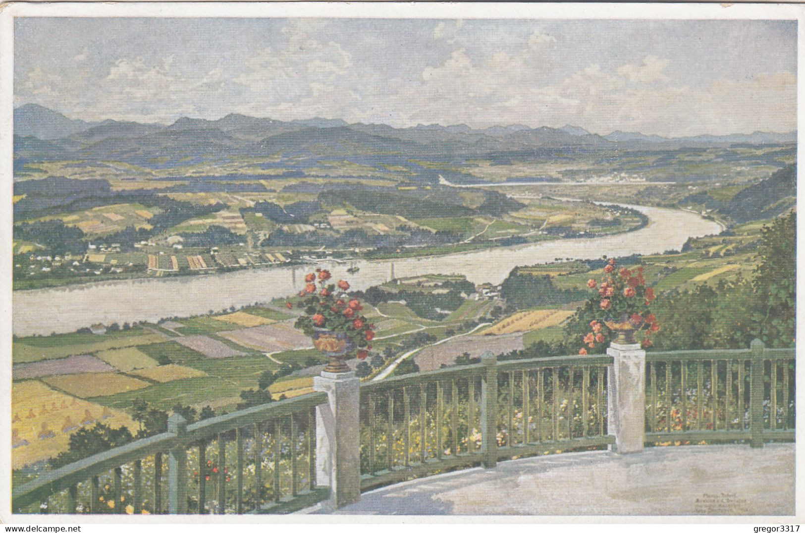 D7135) MARIA TAFERL - Terrasse Des Hotels KAISERHOF Mit Ausblick Auf Alpenkette - Otto Stoitzner - Maria Taferl