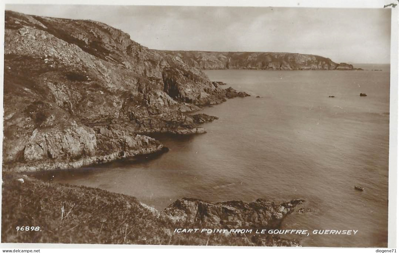 Guernsey Icart Point From Le Gouffre - Guernsey