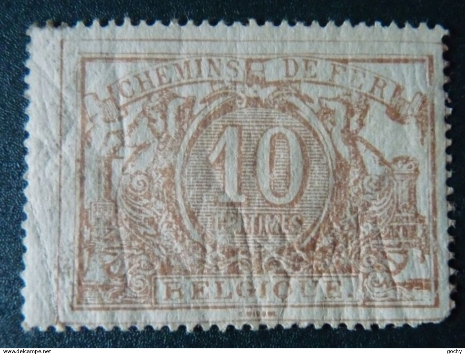 BELGIUM :   1886  - CHEMINS DE FER - CF7 ** -  COTE : 195,00€ - Mint