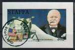 STAFFA SCOTLAND 1972 CHURCHILL SPACE APOLLO XV 15 LUNAR MODULE MOON LANDING MS CTO Inner Hebrides Island Prime Ministers - Sir Winston Churchill