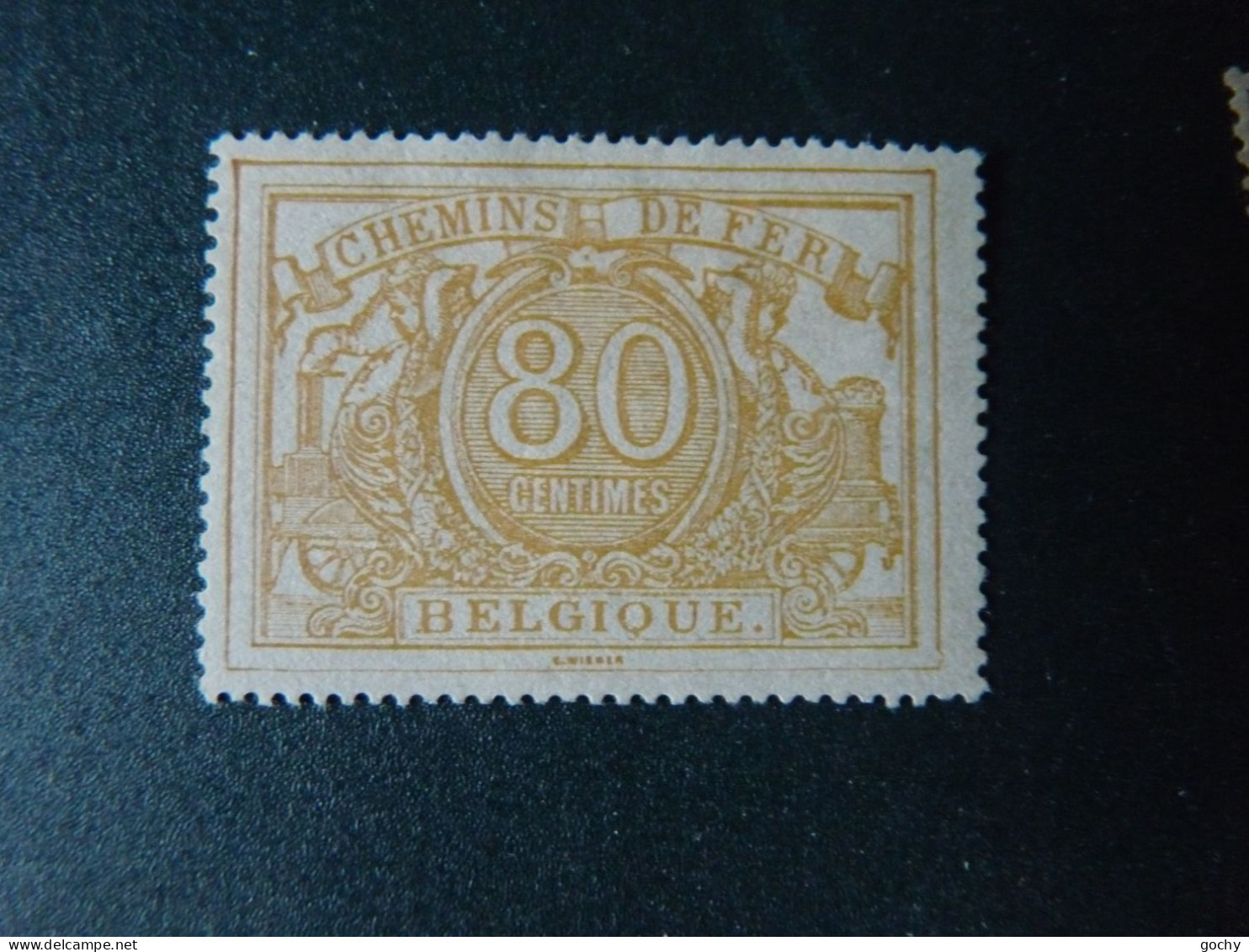 BELGIUM :   1883  - CHEMINS DE FER - CF  12  (*) -  COTE : 70,00€ Bonne Dentelure - Mint