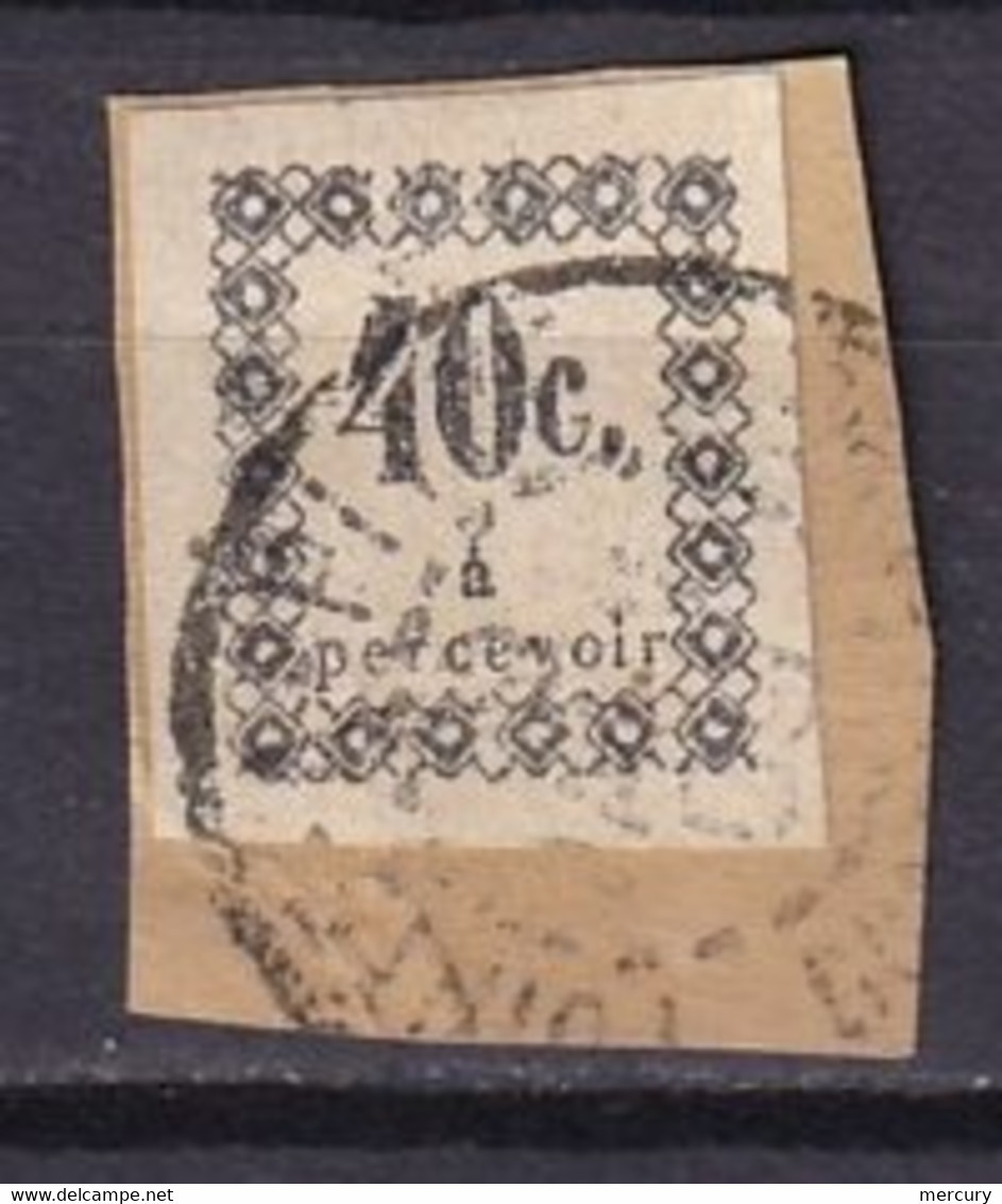 GUADELOUPE - 40 C. De 1876 Sur Fragment FAUX - Timbres-taxe