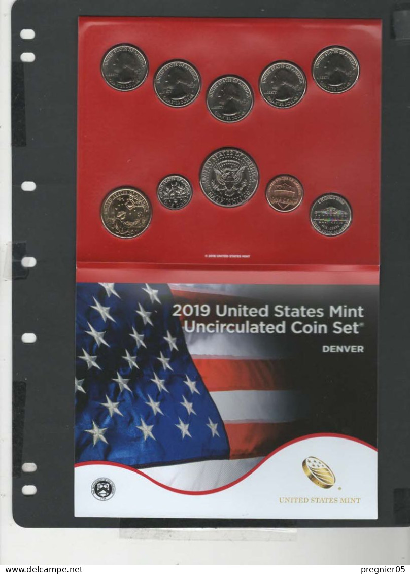 USA -  2 Blisters 20 Pièces Mint Uncirculated Série 2019 - Münzsets