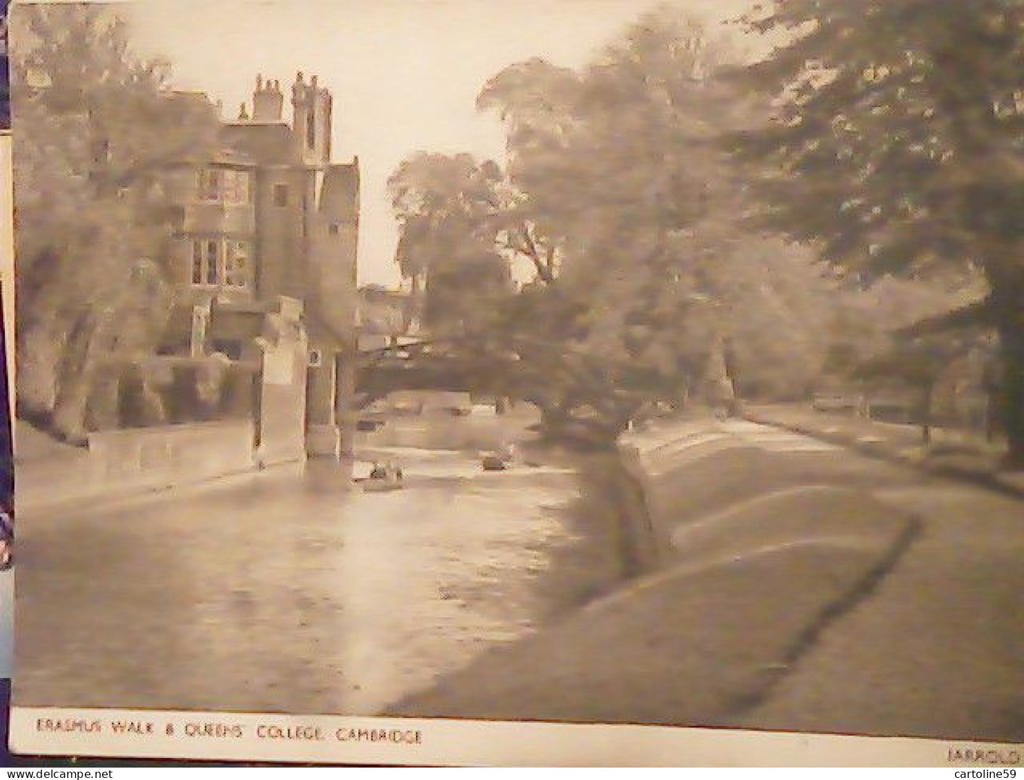 ENGLAND - COLLEGE - COLLEGIO - ERASMUS WALK & KINGS BRIDGE CAMBRIDGE V1965 JP3840 - Cambridge