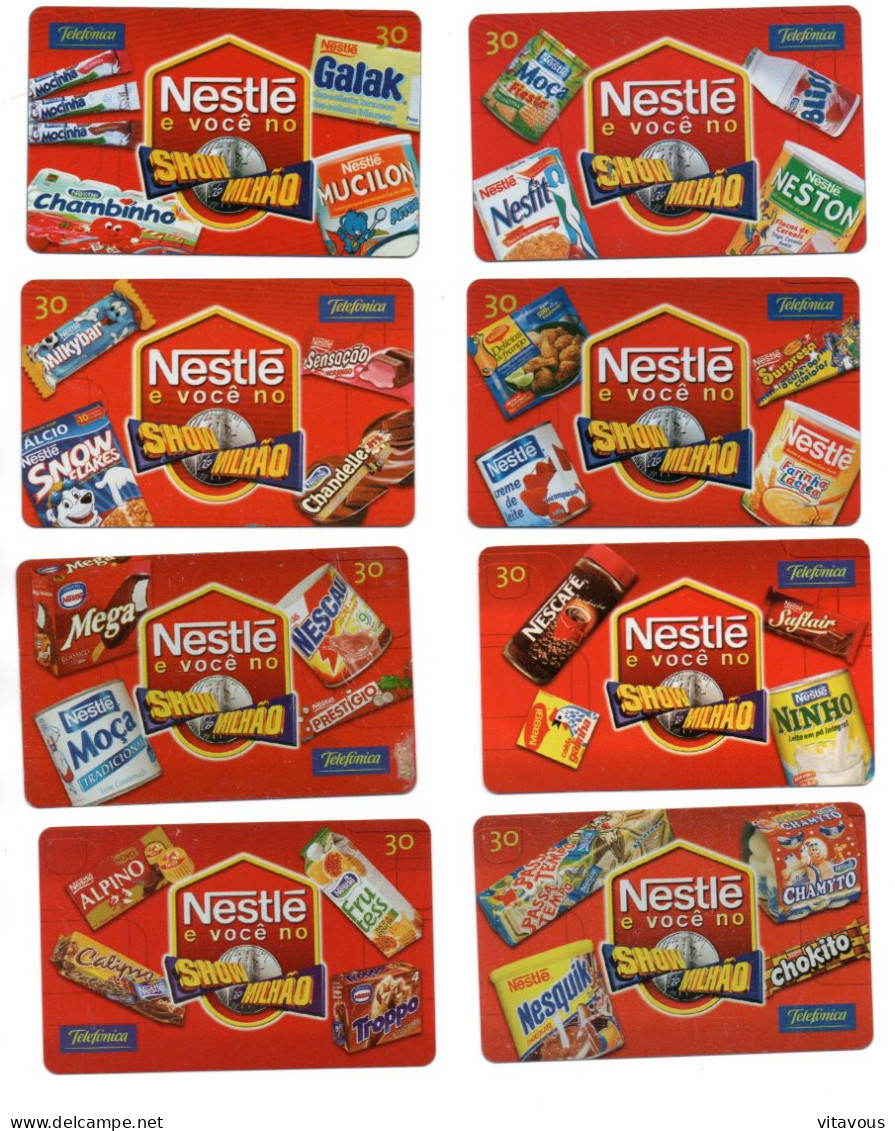 Nestlé 6 Télécartes Brésil Phonecard Telefonkarte (G 966) - Brasilien