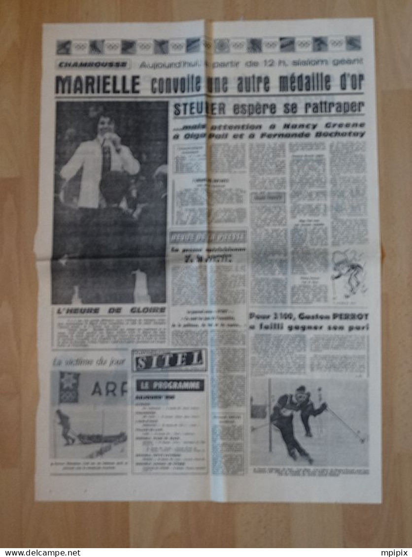 Journal Dauphiné Libéré JO 68 Jeux Olympiques Grenoble 1968 Cérémonie Ouverture Killy Goitschel - Books