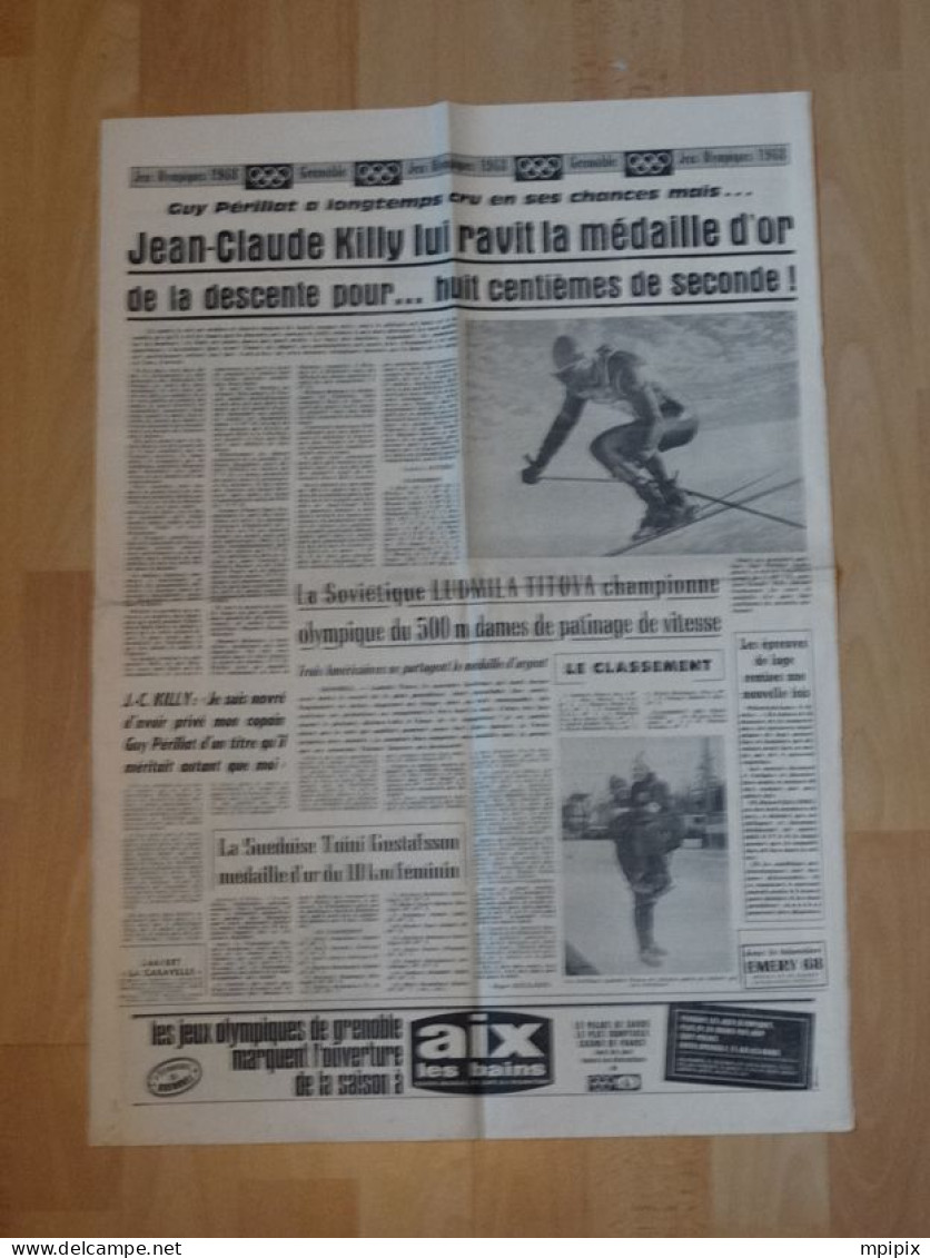 Journal Dauphiné Libéré JO 68 Jeux Olympiques Grenoble 1968 Cérémonie Ouverture Killy Goitschel - Livres