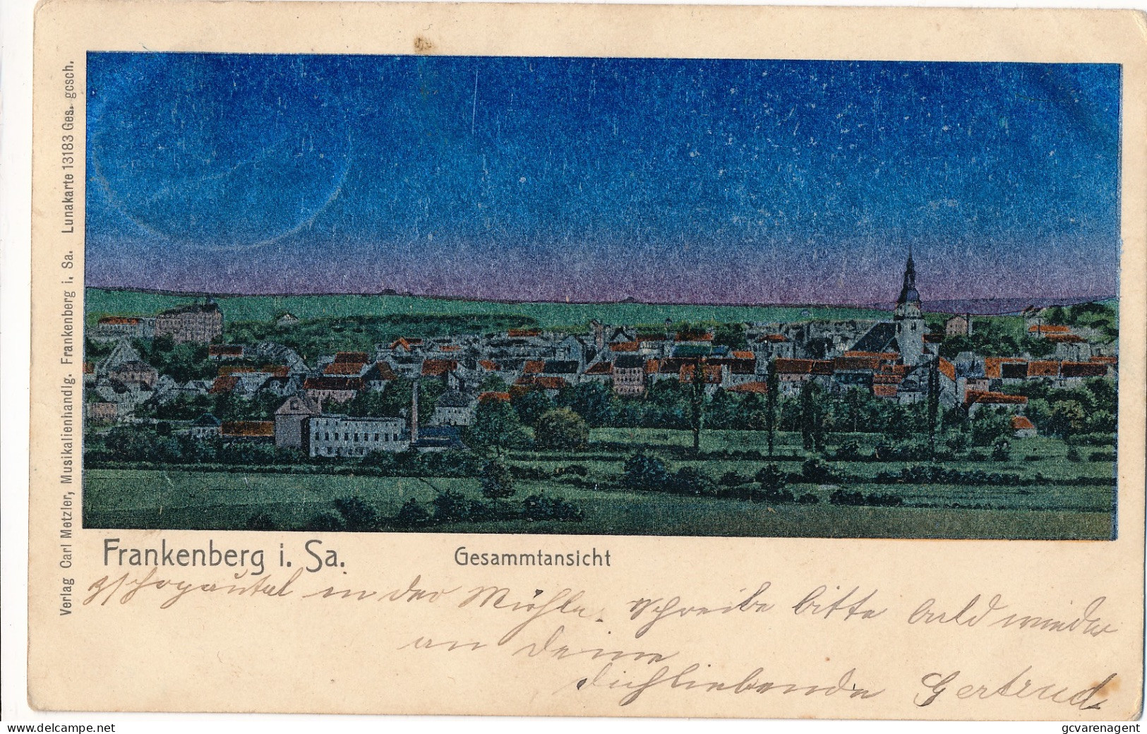 FRANKENBERG I.SA.  GESAMMTANSICHT       2 SCANS - Frankenberg