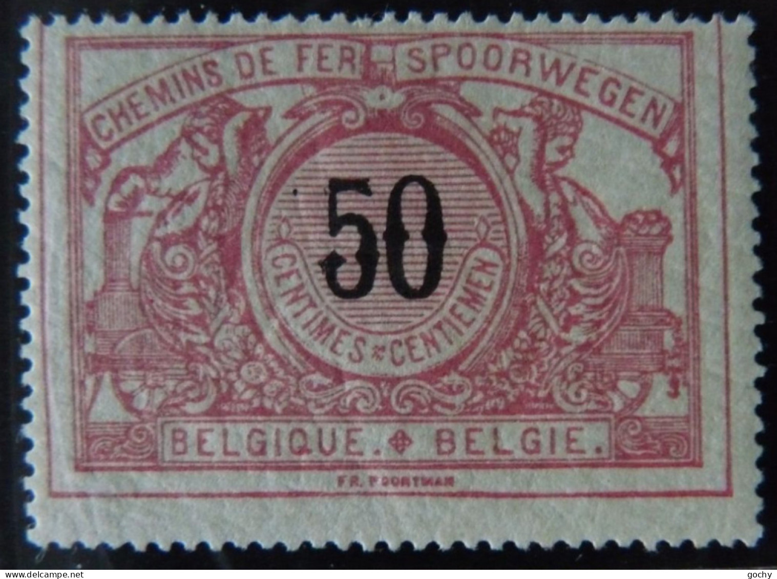 BELGIUM :   1895  - CHEMINS DE FER - CF  21 * -  COTE : 46,00€ - Postfris