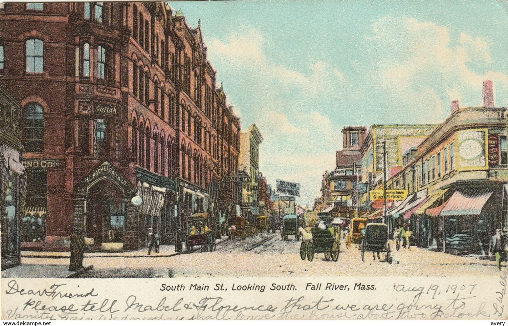 South Main St., Looking South, Fall River, Massachusetts - Fall River
