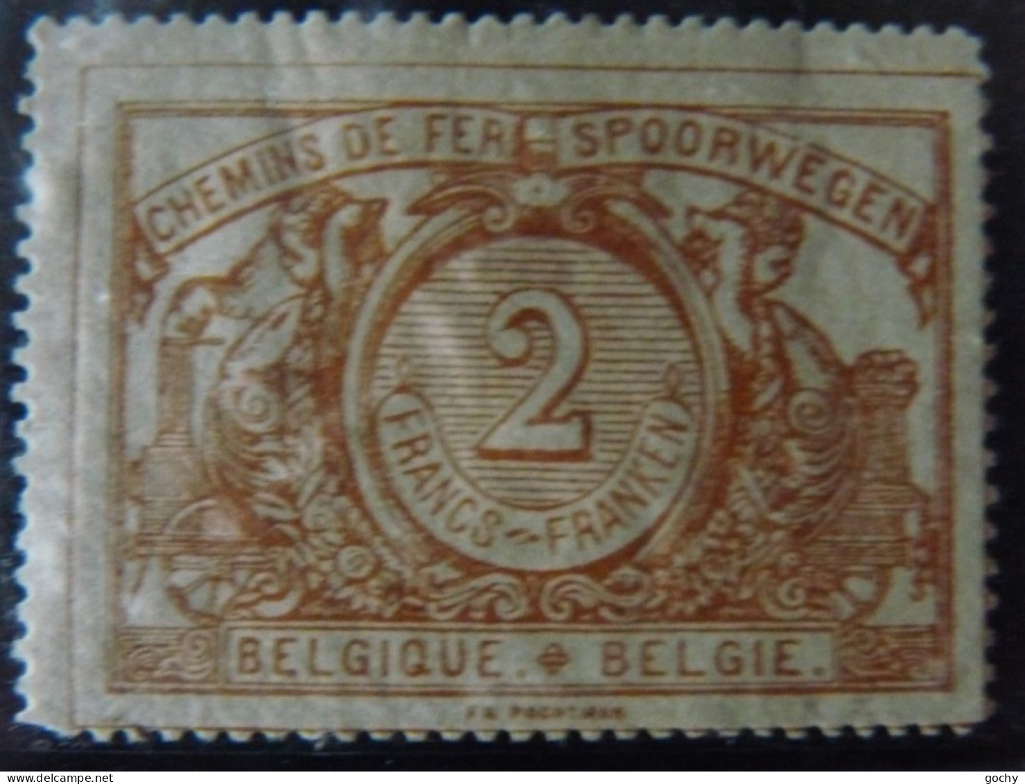 BELGIUM :   1895  - CHEMINS DE FER - CF  27 * -  COTE : 430,00€ - Mint