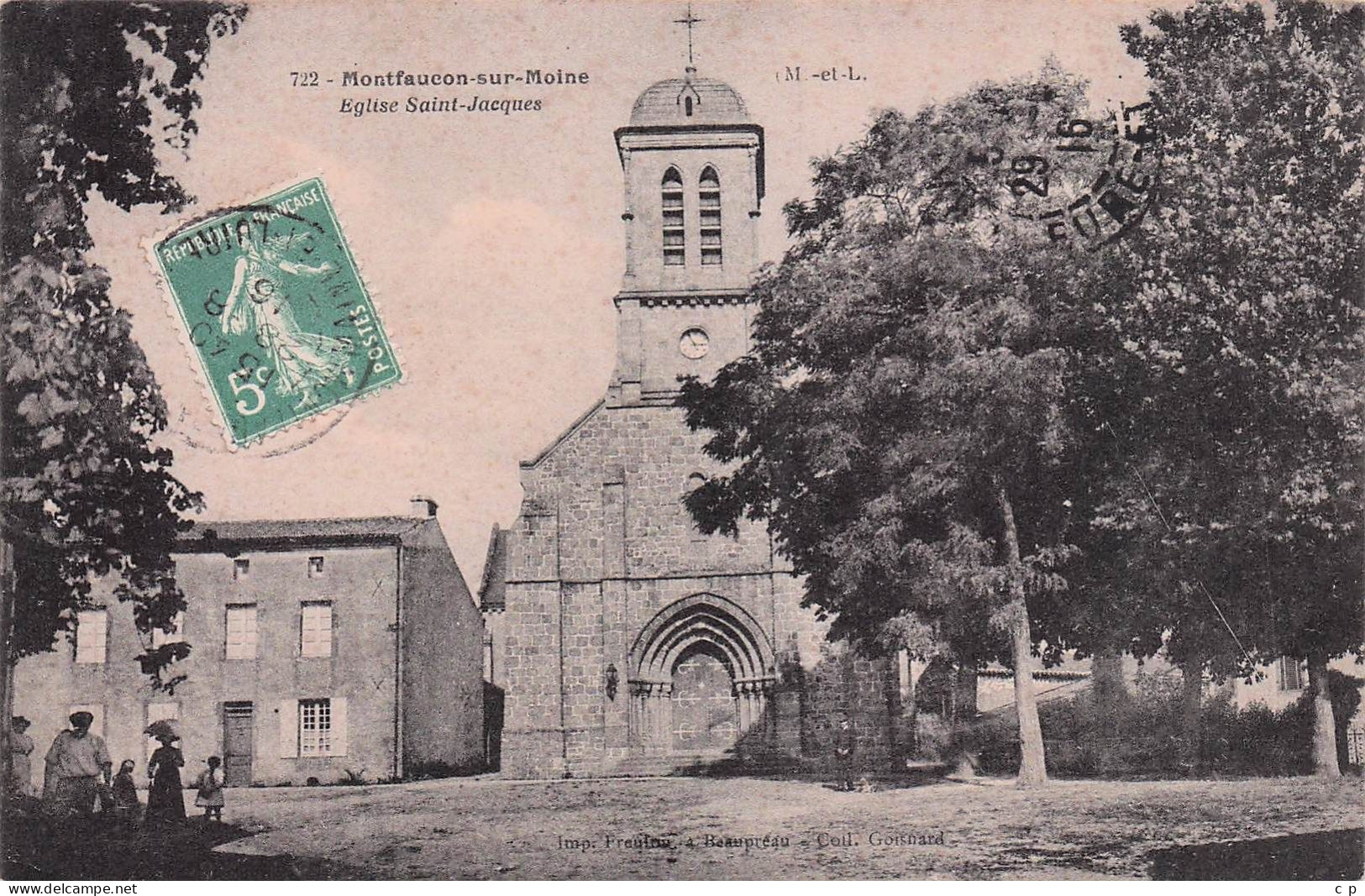 Montfaucon - Eglise Saint Jacques   -  CPA °J - Montfaucon