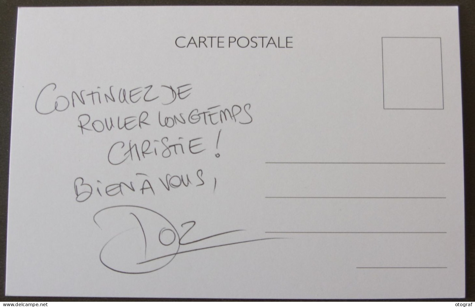 DOZ - Dédicace - Hand Signed - Autographe Authentique - Chatel 6 Guyon , Ville étape TDF 2020 - Sine