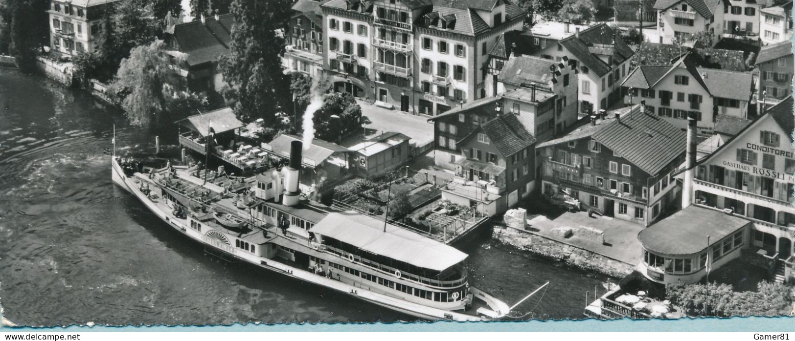 BECKENRIED Dampfschaufelradboot "Unterwalden" Am Vierwaldstättersee - Beckenried