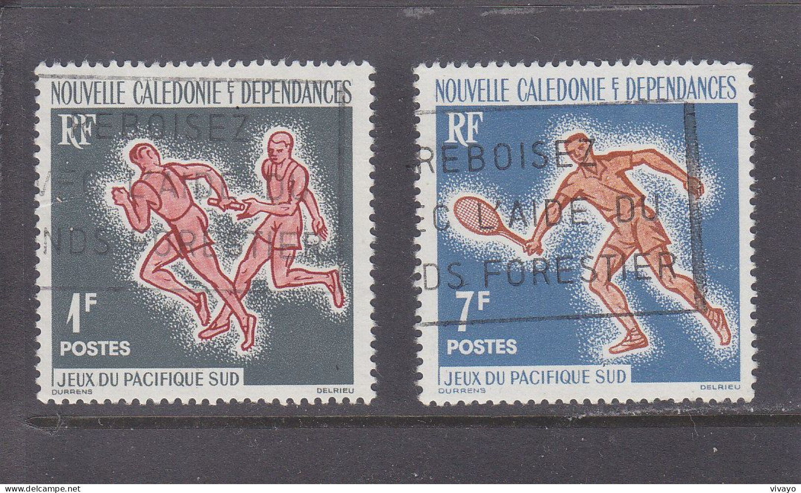 NOUVELLE CALEDONIE - O / FINE CANCELLED - 1963 - SOUTH PACIFIC GAMES -  Yv. 308/9  -   Mi. 388/9 - Usati