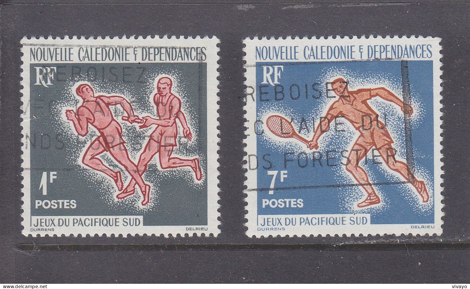 NOUVELLE CALEDONIE - O / FINE CANCELLED - 1963 - SOUTH PACIFIC GAMES -  Yv. 308/9  -   Mi. 388/9 - Oblitérés