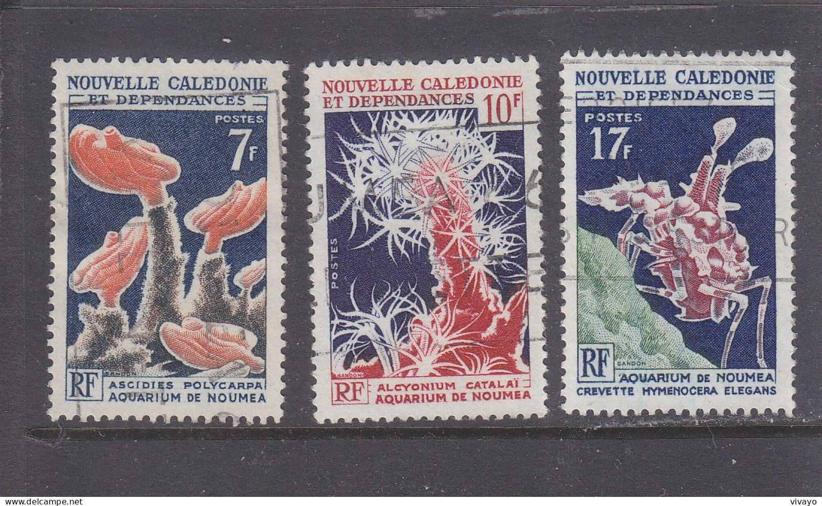 NOUVELLE CALEDONIE - O / FINE CANCELLED - 1964 - SEA LIFE -   Yv. 322/4 -  Mi. 402/4 - Usati