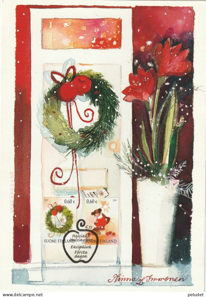 Finland - 2009 - Gift Cad - Postcard - Maxicard - Christmas - Mi 1996-1997-1998  - 14,8x21 Cm - Cartes-maximum (CM)
